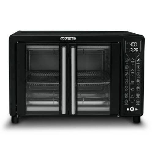 Gourmia Digital French Door Air Fryer Toaster Oven, Black