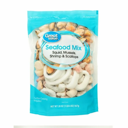 Great Value Frozen Seafood Mix with Squid