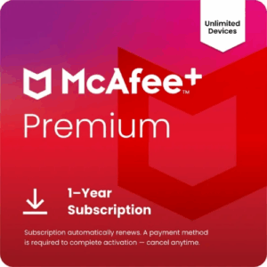 McAfee®+ Premium Individual Antivirus and Internet Security Software