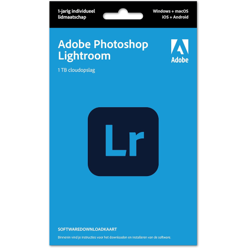 Adobe Lightroom incl. 1TB Cloud Storage - NL, Dutch / 12 Month Subscription