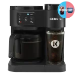 Keurig K-Duo Essentials, Hot & Iced Single-Serve K-Cup Pod Coffee Maker & Carafe, Black
