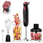 VAVSEA Immersion Blender, 1100W 5-in-1 Hand Blender, 24-Speed Handheld Stick Blender for Kitchen