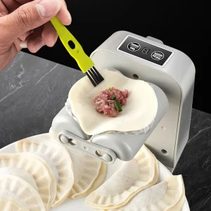 Ikeay Automatic Dumpling Maker Machine, 2-Speed Usb Rechargeable Electric Dumpling Maker, Large Capacity Household Appliance for Homemade Dumplings Gray