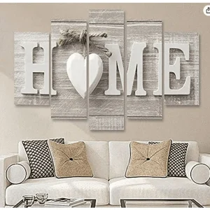 ionze Home Decor 5 Pcs Wall Art for Living Room Home Decorations for Living Room Pictures for Bedroom Wall Decorations Canvas Wall Art for Living Room Home Wall Home Accessories