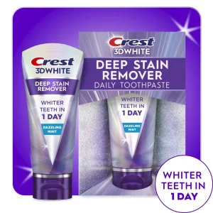 Crest 3DWhite Brilliance Deep Stain Remover Dazzling Mint Toothpaste - 2.1oz