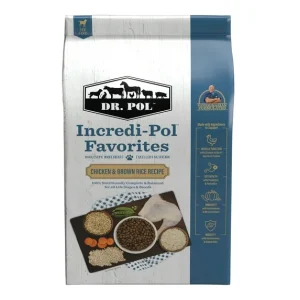 Dr. Pol Incredi-Pol Favorites Chicken and Brown Rice Recipe Dog Food – 24lb