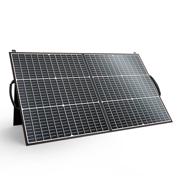 GSUNGUE 100 Watt Foldable Solar Panel Portable for Power Station, High Efficiency 24.5% with USB Outputs, Compatible with Waterproof for Camping RV Van Emergency Backup