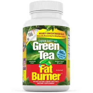 Applied Nutrition Green Tea Fat Burner – 90 Liquid Soft-Gels – Increases Calorie Burning & Supplies Powerful Antioxidants – 45 Total Servings