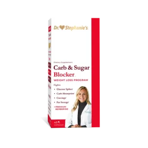 Dr Stephanie’s Carb & Sugar Blocker, Weight Management & Blood Sugar Health Supplement – Chromium & Berberine