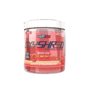 EHP LABS OxyShred Weightloss Gummies, Juicy Strawberry, 80 count